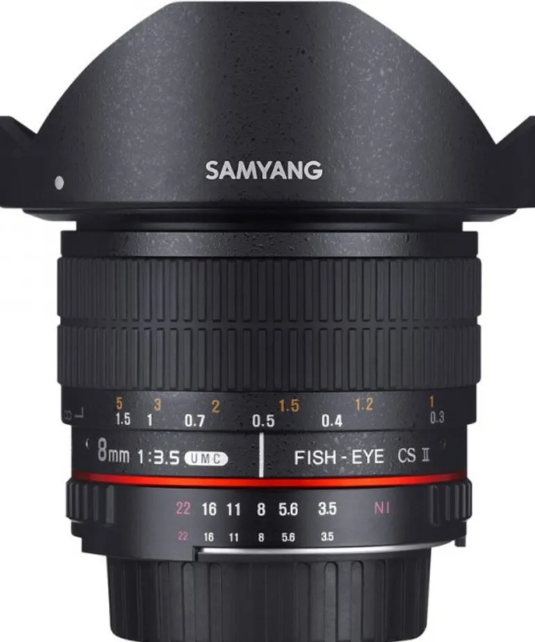 SAMYANG 8/3.5 CS II AE FISHEYE NIKON< Focale Fixe