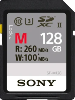 SONY SD CARTE PRO 128GB UHS-II R260 W100< Stockage