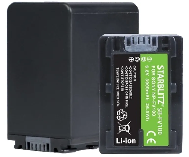 STARBLITZ Batterie compatible Sony NP-FV100< Energie