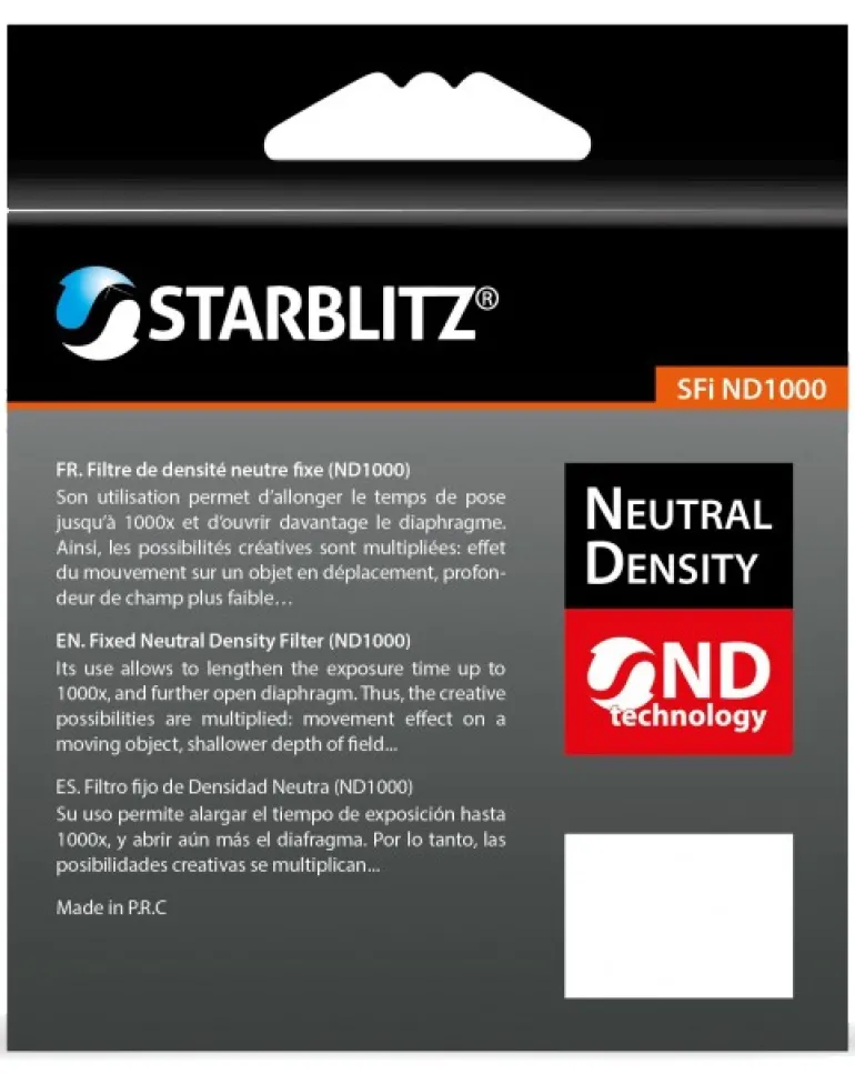 STARBLITZ FILTRE ND1000 52 MM GRIS NEUTRE< Filtres