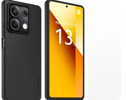 XIAOMI coque noir + verre  redmi note 13 5g< Téléphone Mobile