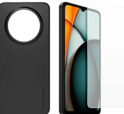 XIAOMI coque noir tpu + verre trempe redmi a3< Téléphone Mobile
