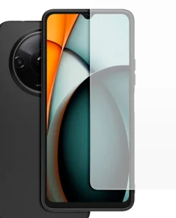 XIAOMI coque noir tpu + verre trempe redmi 14c< Téléphone Mobile