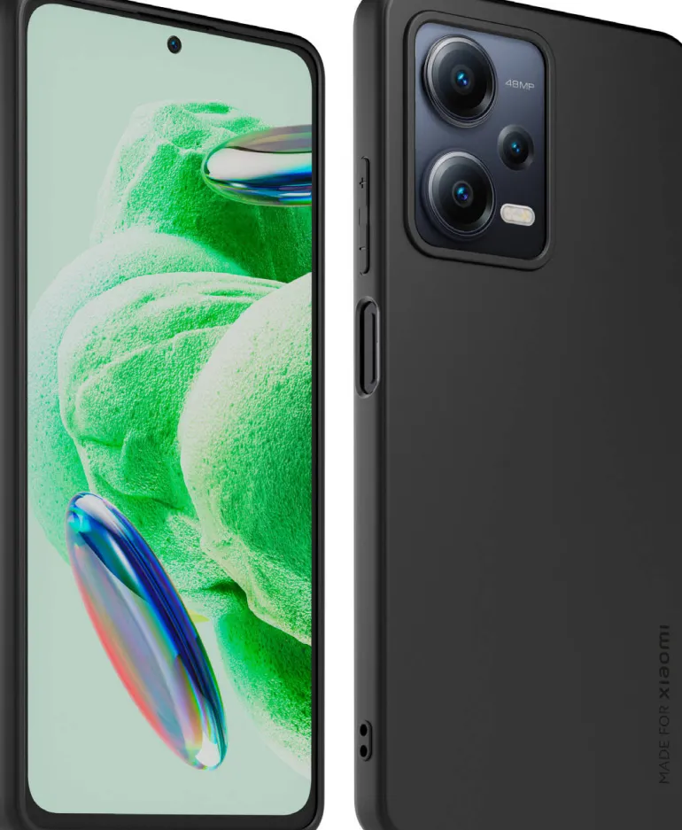 XIAOMI coque tpu noir p/redmi note 12 5g< Téléphone Mobile