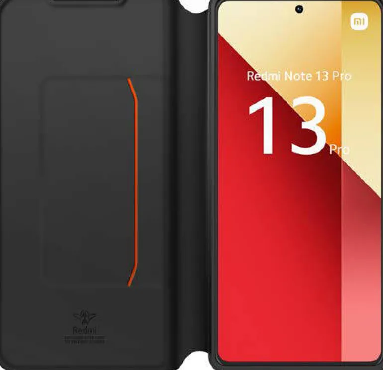 XIAOMI etui folio + dragonne redmi note 13 4g< Téléphone Mobile
